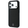 Mercedes-Benz hoesje Grill Pattern en kaartportemonnee van leer MagSafe voor Apple iPhone 18 Pro Max / 17 Pro Max, zwart