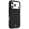 Mercedes-Benz hoesje Grill Pattern en kaartportemonnee van leer MagSafe voor Apple iPhone 18 Pro Max / 17 Pro Max, zwart