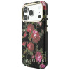 Guess Blossom Roses Print MagSafe-hoesje voor Apple iPhone 18 Pro Max / 17 Pro Max, zwart