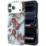 Guess GUE6026 Blossom Roses Print MagSafe-hoesje voor Apple iPhone 18 Pro / 17 Pro, blauw