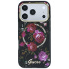 Guess GUE6042 IML Glitter Blossom Roses MagSafe hardcase voor Apple iPhone 18 Pro Max / 17 Pro Max, zwart
