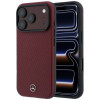 Mercedes-Benz Grill Pattern Leather MagSafe-hoesje en kaartportemonnee-set voor Apple iPhone 18 Pro / 17 Pro, bordeaux