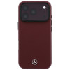 Mercedes-Benz Case Grill Pattern en kaarthouder van leer MagSafe voor Apple iPhone 18 Pro Max / 17 Pro Max, zwart