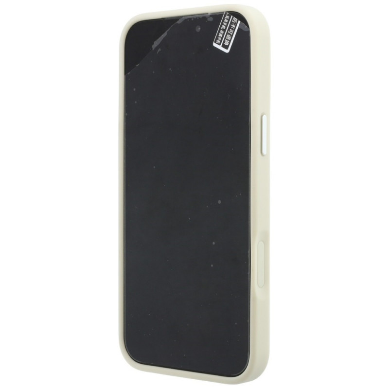 Karl Lagerfeld Ring Stand 360 Saffiano Classic Logo MagSafe-hoesje voor Apple iPhone 18 Pro / 17 Pro, beige