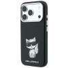 Karl Lagerfeld Smooth Choupette Sketch MagSafe-hoesje voor Apple iPhone 18 Pro Max / 17 Pro Max, zwart