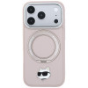 Karl Lagerfeld met Ring Stand 360 Choupette Head Pin MagSafe-hoesje voor Apple iPhone 18 Pro Max / 17 Pro Max, roze