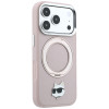 Karl Lagerfeld met Ring Stand 360 Choupette Head Pin MagSafe-hoesje voor Apple iPhone 18 Pro Max / 17 Pro Max, roze