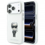 Karl Lagerfeld IML Ikonik Sketch Print MagSafe-hoesje voor Apple iPhone 18 Pro Max / 17 Pro Max, beige (KLD22794)