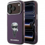 Karl Lagerfeld IML Ikonik Sketch Print MagSafe-hoesje voor Apple iPhone 18 Pro / 17 Pro, bordeauxrood