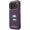 Karl Lagerfeld IML Ikonik Sketch Print MagSafe-hoesje voor Apple iPhone 18 Pro / 17 Pro, bordeauxrood
