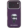 Karl Lagerfeld IML Ikonik Sketch Print MagSafe-hoesje voor Apple iPhone 18 Pro / 17 Pro, bordeauxrood