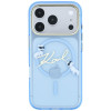Karl Lagerfeld Script Logo MagSafe-hoesje voor Apple iPhone 18 Pro / 17 Pro, lichtblauw