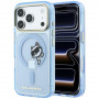 Karl Lagerfeld Peekaboo Logo MagSafe-hoesje voor Apple iPhone 18 Pro Max / 17 Pro Max, blauw