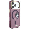 Karl Lagerfeld Peekaboo Logo MagSafe-hoesje voor Apple iPhone 18 Pro / 17 Pro, bordeauxrood