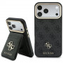 Guess 4G-hoesje met portemonnee, MagSafe, voor Apple iPhone 18 Pro / 17 Pro, zwart