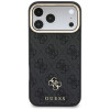 Guess 4G-hoesje met portemonnee, MagSafe, voor Apple iPhone 18 Pro / 17 Pro, zwart