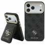 Guess 4G-hoesje met portemonnee, MagSafe, voor Apple iPhone 18 Pro Max / 17 Pro Max, zwart