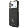 Guess 4G-hoesje met portemonnee, MagSafe, voor Apple iPhone 18 Pro Max / 17 Pro Max, zwart