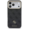 Guess 4G-hoesje met portemonnee, MagSafe, voor Apple iPhone 18 Pro Max / 17 Pro Max, zwart