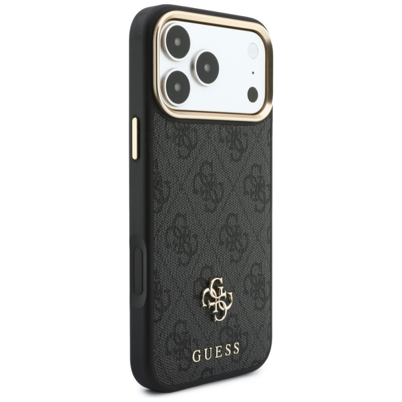 Guess 4G-hoesje met portemonnee, MagSafe, voor Apple iPhone 18 Pro Max / 17 Pro Max, zwart