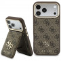 Guess 4G hoesje met portemonnee, MagSafe, voor Apple iPhone 18 Pro Max / 17 Pro Max, bruin