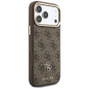 Guess 4G hoesje met portemonnee, MagSafe, voor Apple iPhone 18 Pro Max / 17 Pro Max, bruin