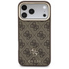 Guess 4G-hoesje met portemonnee en koord, MagSafe, voor Apple iPhone 18 Pro Max / 17 Pro Max, bruin