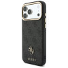 Guess 4G-hoesje met portemonnee en koord, MagSafe, voor Apple iPhone 18 Pro / 17 Pro, bruin