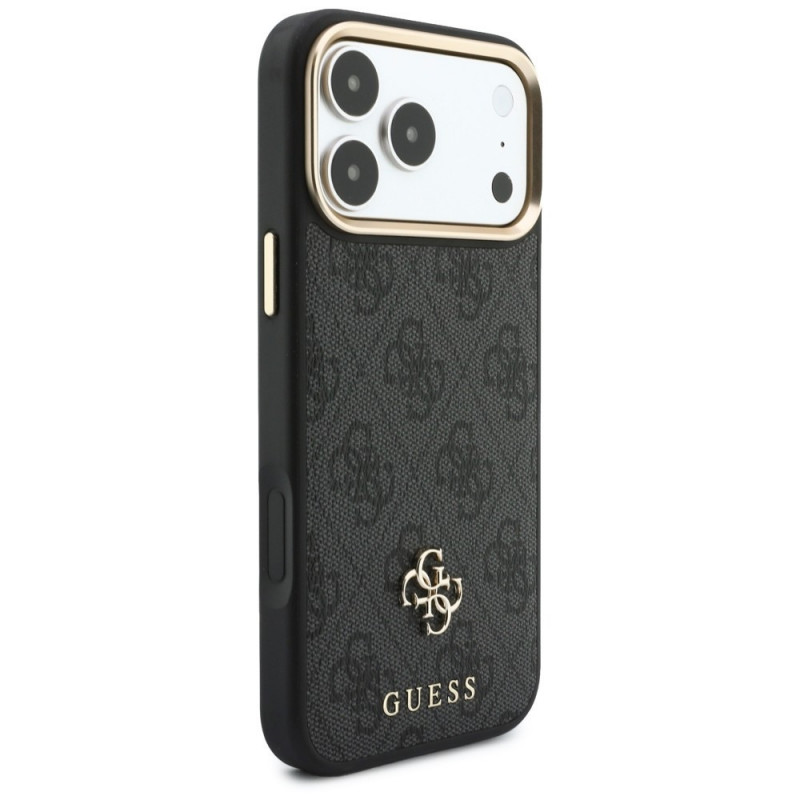 Guess 4G-hoesje met portemonnee en koord, MagSafe, voor Apple iPhone 18 Pro / 17 Pro, bruin