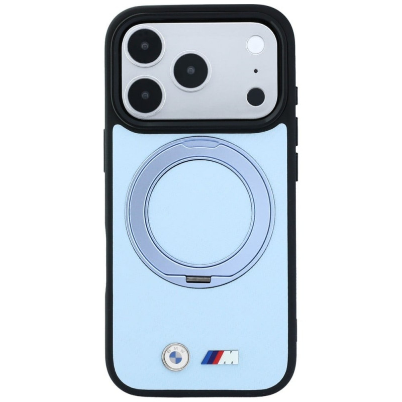 BMW Kevlar Ring Stand 360 MagSafe-hoesje voor Apple iPhone 18 Pro / 17 Pro, blauw