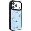 BMW Kevlar Ring Stand 360 MagSafe-hoesje voor Apple iPhone 18 Pro / 17 Pro, blauw