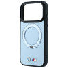 BMW Kevlar Ring Stand 360 MagSafe-hoesje voor Apple iPhone 18 Pro / 17 Pro, blauw