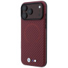 BMW M Carbon Printed Ring MagSafe-hoesje voor Apple iPhone 18 Pro Max / 17 Pro Max, rood