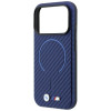 BMW M Carbon Printed Ring MagSafe-hoesje voor Apple iPhone 18 Pro Max / 17 Pro Max, marineblauw