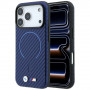 BMW M Carbon Printed Ring MagSafe-hoesje voor Apple iPhone 18 Pro / 17 Pro, marineblauw