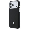 BMW Quilted Pattern Metal Logo hoesje en portemonneeset voor Apple iPhone 18 Pro Max / 17 Pro Max, zwart
