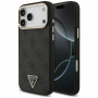 Guess 4G Triangle Logo MagSafe-hoesje voor Apple iPhone 18 Pro Max / 17 Pro Max, zwartgoud