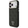 Guess 4G Triangle Logo MagSafe-hoesje voor Apple iPhone 18 Pro Max / 17 Pro Max, zwartgoud