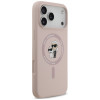 Karl Lagerfeld Silicone Karl&Choupette Ring MagSafe-hoesje voor Apple iPhone 18 Pro Max / 17 Pro Max, roze
