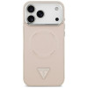 Guess Triangle Logo MagSafe-hoesje voor Apple iPhone 18 Pro Max / 17 Pro Max, roze