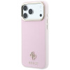 Guess Saffiano Small 4G & Classic Logo MagSafe-hoesje voor Apple iPhone 18 Pro / 17 Pro, roze