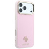 Guess Saffiano Small 4G & Classic Logo MagSafe-hoesje voor Apple iPhone 18 Pro / 17 Pro, roze