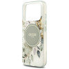 Guess IML Flower & Tonal Circle MagSafe-hoesje voor Apple iPhone 18 Pro / 17 Pro, groen