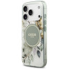 Guess IML Flower & Tonal Circle MagSafe-hoesje voor Apple iPhone 18 Pro Max / 17 Pro Max, groen