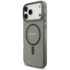 Guess IML Glitter Pearl Strap MagSafe-hoesje voor Apple iPhone 18 Pro / 17 Pro, zwart