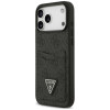Guess 4G Double Card Triangle-hoesje voor Apple iPhone 18 Pro Max / 17 Pro Max, zwart