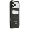 Guess 4G Double Card Triangle-hoesje voor Apple iPhone 18 Pro Max / 17 Pro Max, zwart