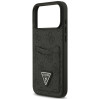 Guess 4G Double Card Triangle-hoesje voor Apple iPhone 18 Pro Max / 17 Pro Max, zwart