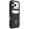 Guess 4G Double Card Triangle-hoesje voor Apple iPhone 18 Pro / 17 Pro, zwart