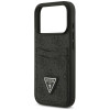 Guess 4G Double Card Triangle-hoesje voor Apple iPhone 18 Pro / 17 Pro, zwart